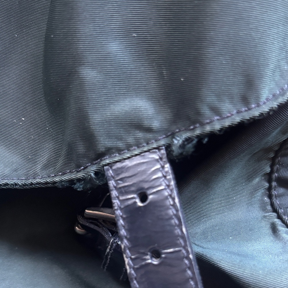Prada Dark Green Nylon Messenger Bag - Picture 11 of 17
